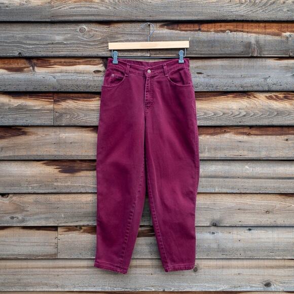 Gitano Denim - Gitano Vintage Maroon High-Rise Jeans 27”